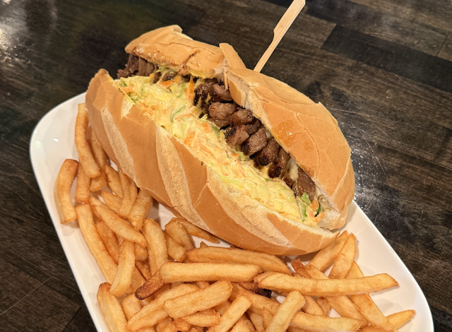 Strip Loin Sandwich.
